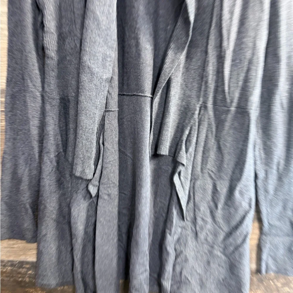 White House Black Market Gray Open Front Cardigan